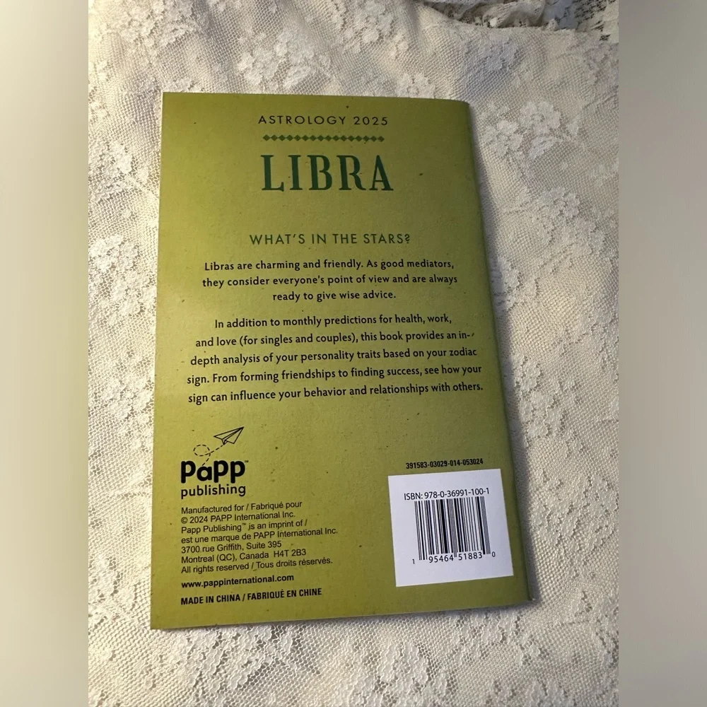 LIBRA Astrology Book 2025 - BY CHANTALE MONTPETIT